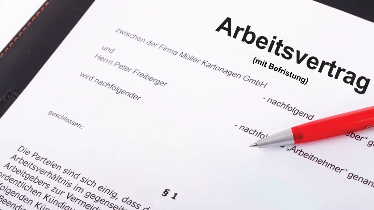 Arbeitsvertrag befristet